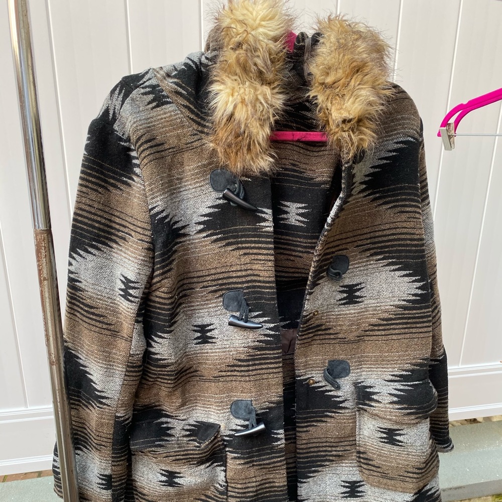 Beautiful Coat with Fur Trim